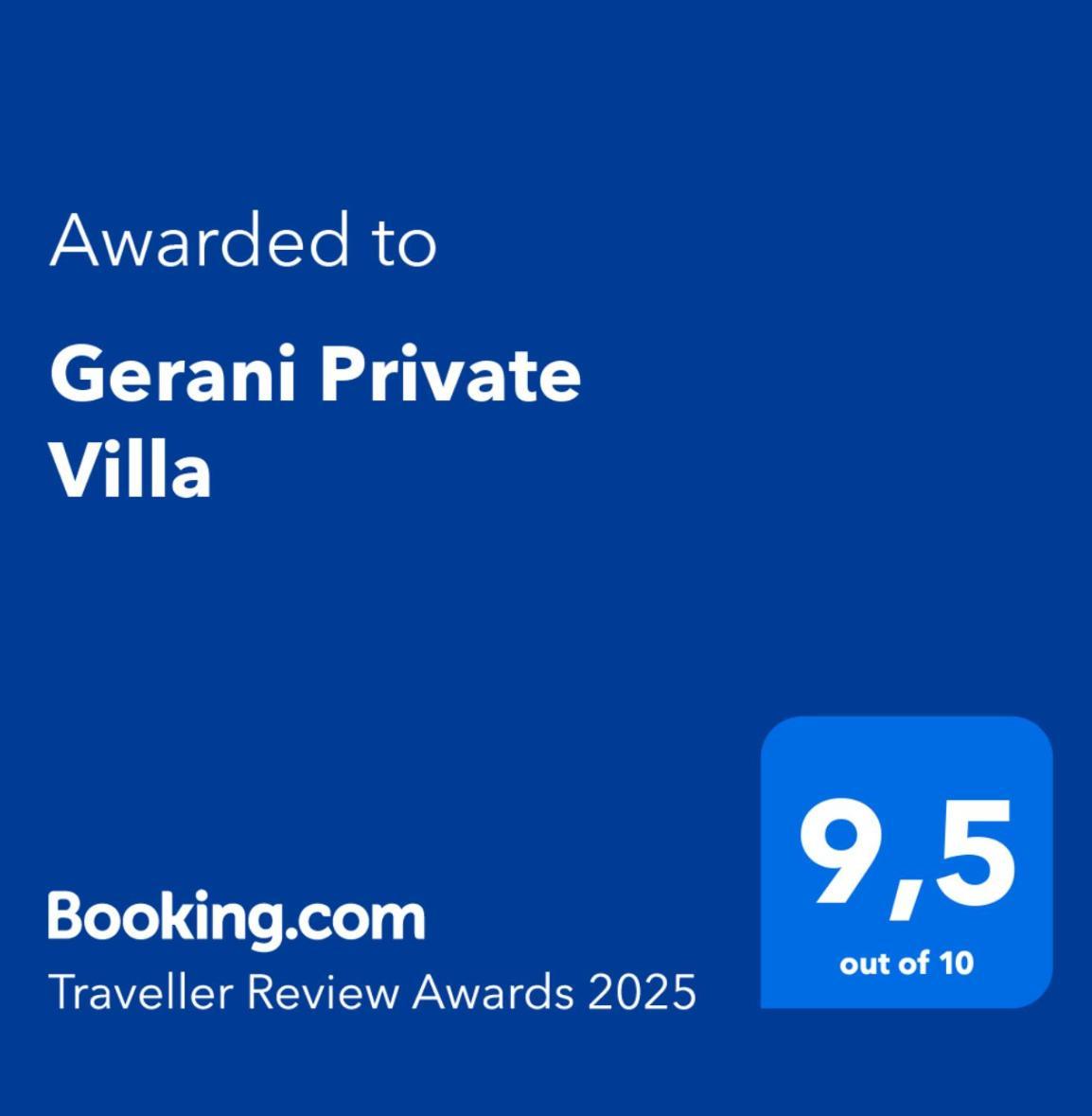 Gerani Private Villa Екстериор снимка